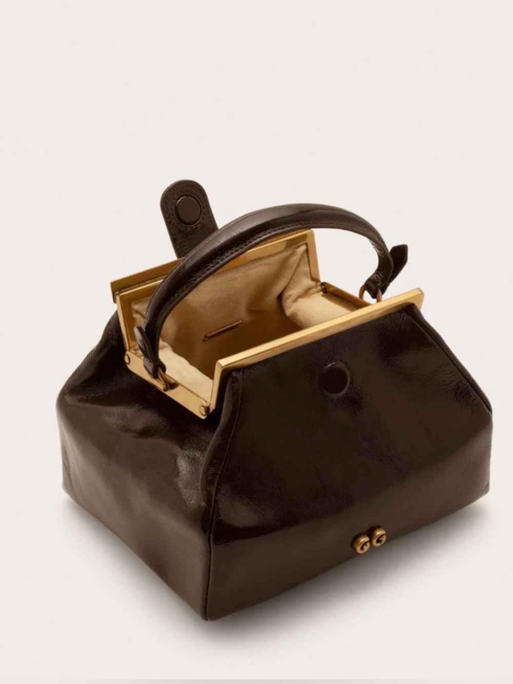 Cult Gaia FAWN MINI BAG in color Luwak Patent Leather NIB - Picture 3 of 12